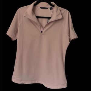 Cutter & Buck Women's Light Pink Short Sleeve Top NWT Three Olives Rose Sleeve